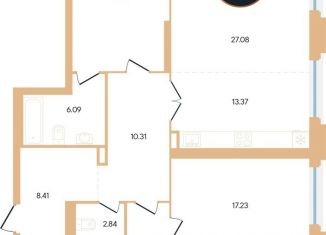 Продается 4-комнатная квартира, 134.4 м2, Уфа, Октябрьский район, улица Рихарда Зорге, 73/1