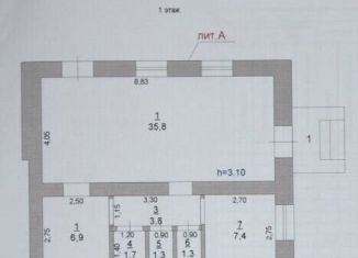 Продается торговая площадь, 58.2 м2, Южноуральск, улица Ленина, 30
