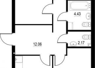 Продажа трехкомнатной квартиры, 78.7 м2, Казань, Авиастроительный район, улица Михаила Миля, 1