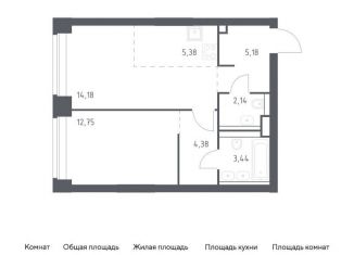 Продается 1-ком. квартира, 47.5 м2, Москва, ЗАО, жилой комплекс Нова, к1