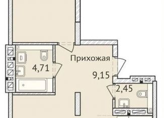 Продается двухкомнатная квартира, 76.7 м2, Новосибирская область, улица Дуси Ковальчук, 248/1