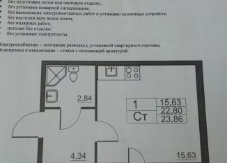 Продается квартира студия, 23.9 м2, посёлок Шушары