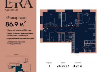 4-ком. квартира на продажу, 86.9 м2, Москва, метро Серпуховская, жилой комплекс Эра, 2