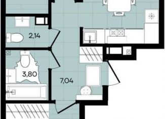 Продам 2-ком. квартиру, 65.1 м2, Краснодар