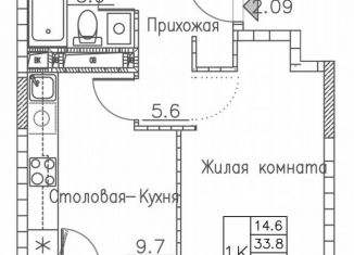 Продажа 1-комнатной квартиры, 37.5 м2, Владивосток
