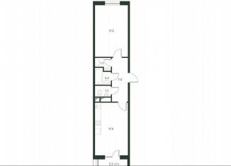 2-ком. квартира на продажу, 48.6 м2, деревня Лобаново