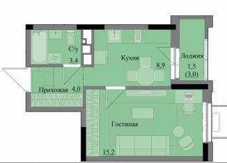 Продаю 1-ком. квартиру, 33 м2, Удмуртия