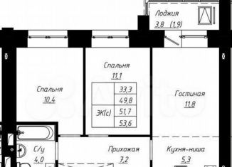 Продаю 3-комнатную квартиру, 51.7 м2, Барнаул, улица Чернышевского