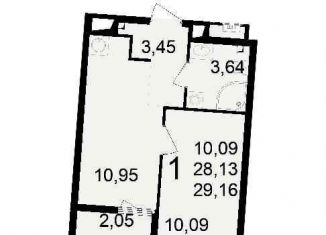Продажа 1-ком. квартиры, 42.9 м2, Рязань