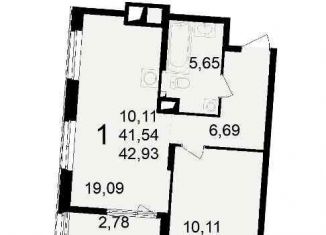 Продам 1-ком. квартиру, 29.1 м2, Рязань