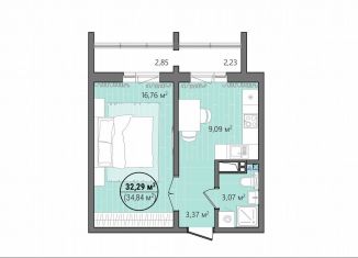 1-ком. квартира на продажу, 37.5 м2, Челябинск, улица Труда, 14