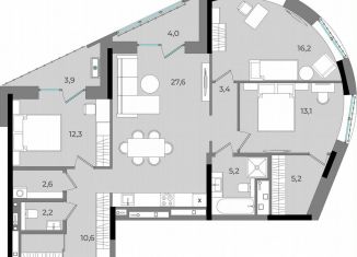 Продажа 3-комнатной квартиры, 106.3 м2, Удмуртия