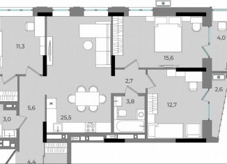 3-комнатная квартира на продажу, 93.9 м2, Удмуртия