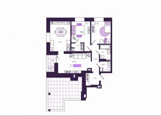 Продается 3-ком. квартира, 75.8 м2, Чита, улица Генерала Белика, 3к3