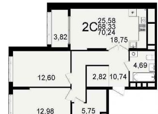 Продаю 1-комнатную квартиру, 40.6 м2, Рязань