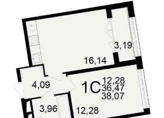Продается 1-ком. квартира, 40.5 м2, Рязань