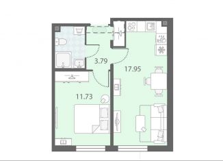 Продажа 1-комнатной квартиры, 36.8 м2, Санкт-Петербург, ЖК Морская миля