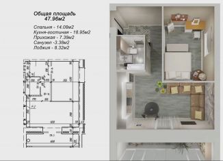 Продаю 1-комнатную квартиру, 52.1 м2, Йошкар-Ола