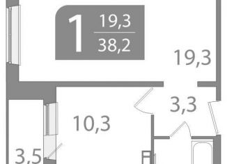 Продается 1-ком. квартира, 38.3 м2, Томск, улица Пришвина, 46