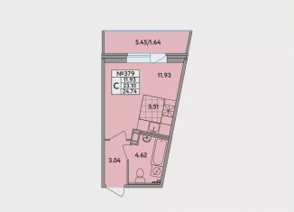 Продаю квартиру студию, 24.3 м2, деревня Новое Девяткино, Главная улица, 2, ЖК Удача
