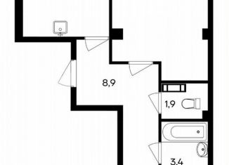 Продам двухкомнатную квартиру, 54.5 м2, Симферополь, улица 51-й Армии, 55, ЖК Симфония