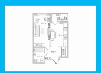 1-ком. квартира на продажу, 38.5 м2, посёлок Парголово
