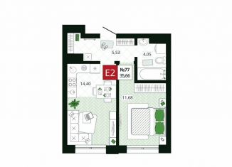 Продаю 1-ком. квартиру, 35.7 м2, Тула