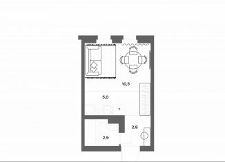 Продажа квартиры студии, 21 м2, деревня Новое Девяткино