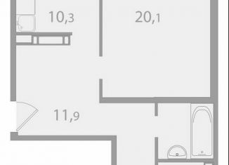 Продажа двухкомнатной квартиры, 63.4 м2, поселок Зональная Станция, улица Королёва, 20