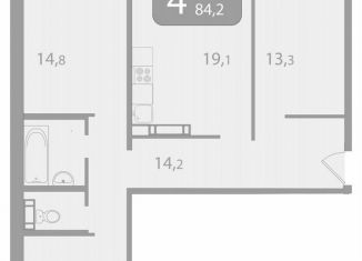Продается 4-комнатная квартира, 84.2 м2, поселок Зональная Станция, улица Королёва, 20