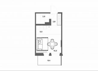 Продам квартиру студию, 23.5 м2, деревня Новое Девяткино