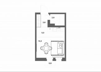 Продажа квартиры студии, 21.2 м2, Ленинградская область