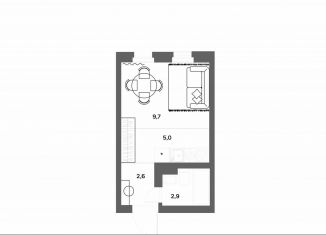 Продается квартира студия, 20.2 м2, деревня Новое Девяткино