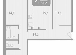 Продам 4-комнатную квартиру, 84.2 м2, поселок Зональная Станция, улица Королёва, 20