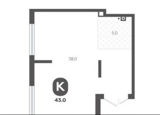 Продается помещение свободного назначения, 43 м2, деревня Дударева, улица Сергея Джанбровского, 19к1