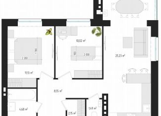 2-ком. квартира на продажу, 62.3 м2, Брянск, улица Некрасова, 20А