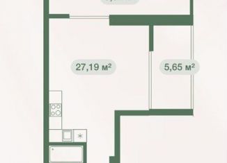 Продажа однокомнатной квартиры, 46.1 м2, Ялта