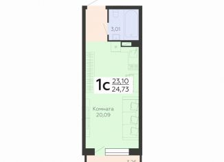 Квартира на продажу студия, 24.7 м2, Воронеж, Острогожская улица, 156/2, ЖК Суворов-Сити