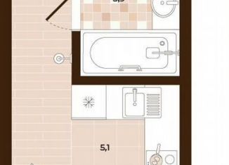 Квартира на продажу студия, 25.4 м2, Тула, Центральный территориальный округ