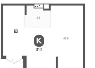 Продаю помещение свободного назначения, 51.1 м2, деревня Дударева, улица Сергея Джанбровского, 19к1