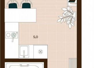 Продается квартира студия, 21.5 м2, Тула, Центральный территориальный округ