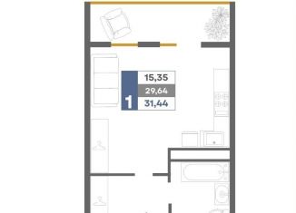 Продам квартиру студию, 31.4 м2, Крым