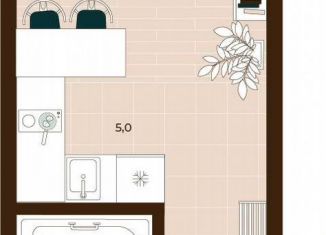 Продажа квартиры студии, 21.5 м2, Тула, Центральный территориальный округ