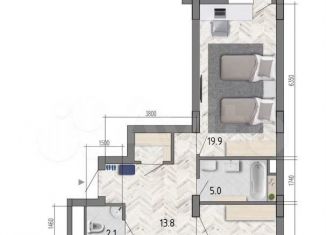 Продам трехкомнатную квартиру, 83.8 м2, Воронеж, улица Фёдора Тютчева, 93/4, ЖК Микрорайон Боровое