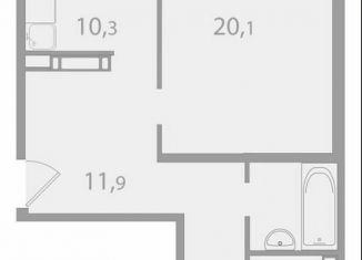 Продам 2-ком. квартиру, 63.4 м2, поселок Зональная Станция, улица Королёва, 20
