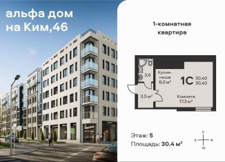 Продам квартиру студию, 30.4 м2, Пермь, улица КИМ, 46