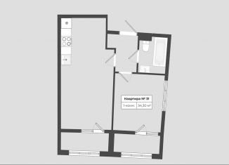 Продаю однокомнатную квартиру, 34.3 м2, Мурино, проспект Авиаторов Балтики, 29к2, ЖК Авиатор