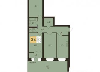 Продается 3-комнатная квартира, 112.6 м2, Чувашия, улица И.П. Прокопьева, 7