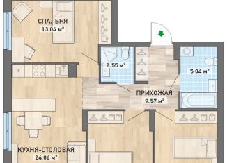 Трехкомнатная квартира на продажу, 83.4 м2, Екатеринбург, метро Проспект Космонавтов