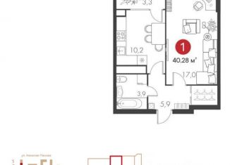 Продам четырехкомнатную квартиру, 119.6 м2, Самара